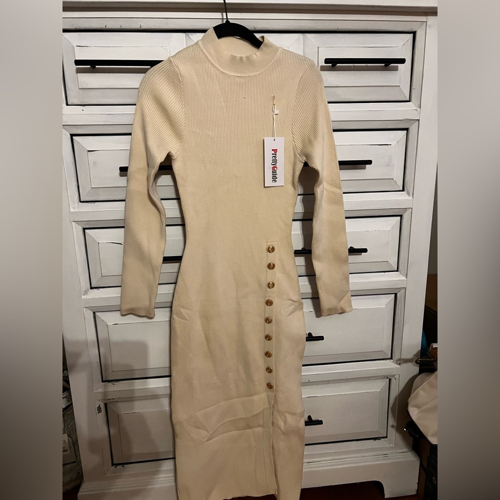 Brand new body con dress. Very soft fit, cute with boots.